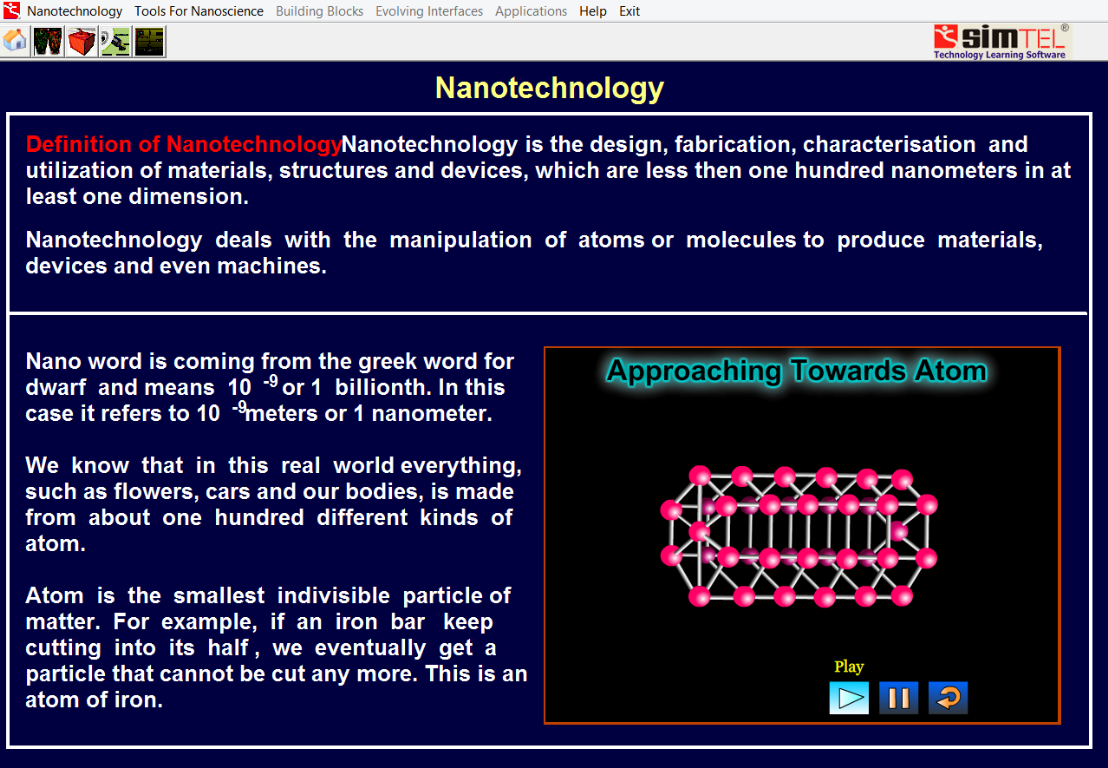 Oprogramowanie Edukacyjne Simtel 20: Nanotechnologia