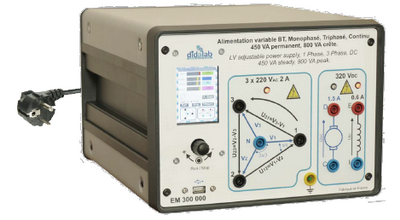 Uniwersalny Zasilacz AC/DC (1-, 3- fazowy) z Oprogramowaniem PC, typ: EMS300 Uniwersalny Zasilacz AC/DC (1-, 3- fazowy) z Oprogramowaniem PC, typ: EMS300