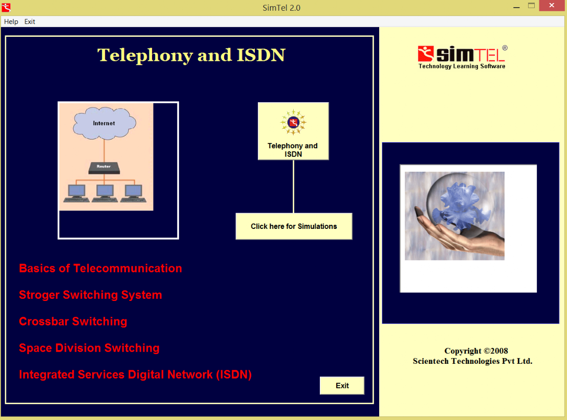 Oprogramowanie Edukacyjne Simtel 15: Telekomunikacja, ISDN