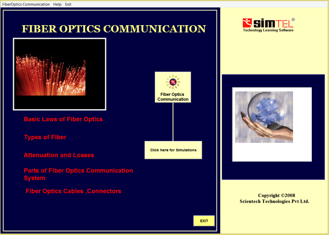 Oprogramowanie Edukacyjne Simtel 12: Techniki Światłowodowe