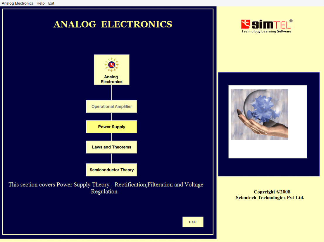Oprogramowanie Edukacyjne Simtel 08: Elektronika Analogowa