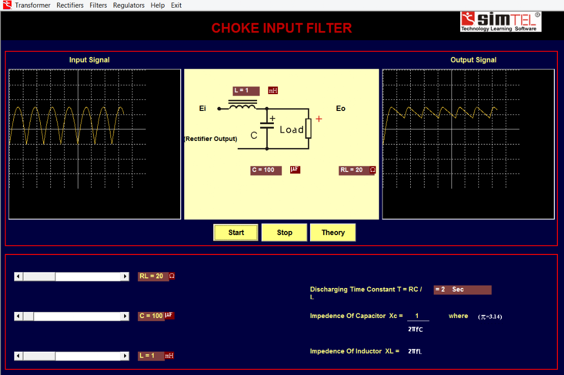Oprogramowanie Edukacyjne Simtel 08: Elektronika Analogowa