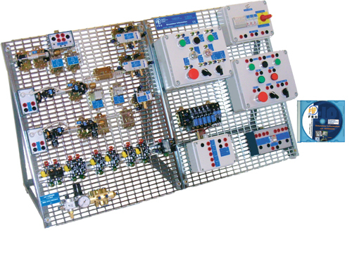 Tri-Trainer (pneumatyka, elektryka, elektropneumatyka) - Stanowisko Laboratoryjne, typ: ESD100000