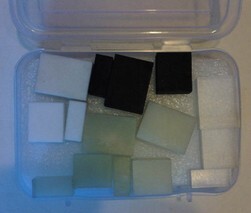 Próbki dielektryków (teflon, nylon, ebonit, perspex, wax - 10, 20, 30 mm każdy). HIK-Consulting | Stanowiska i Zestawy Edukacyjne Telekomunikacja